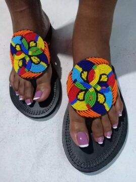 maasai beaded sandals