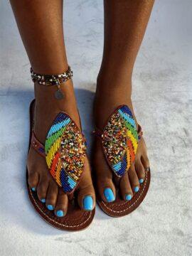 Nairo African leather footwear